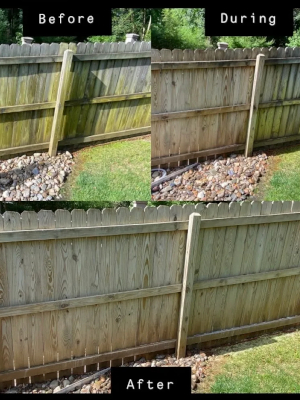 Fence Washing in Southport, North Carolina